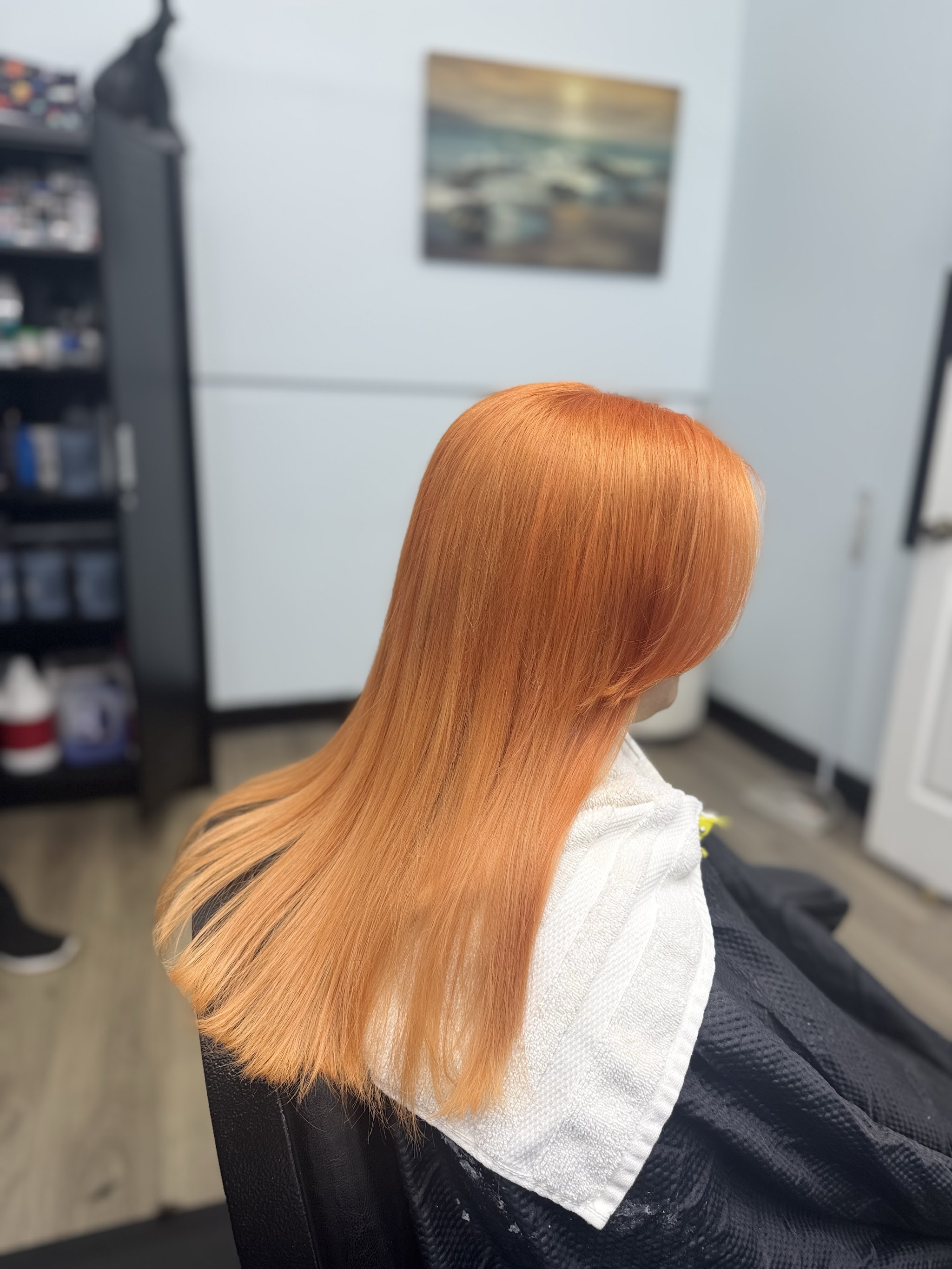 Smooth orange hair colour